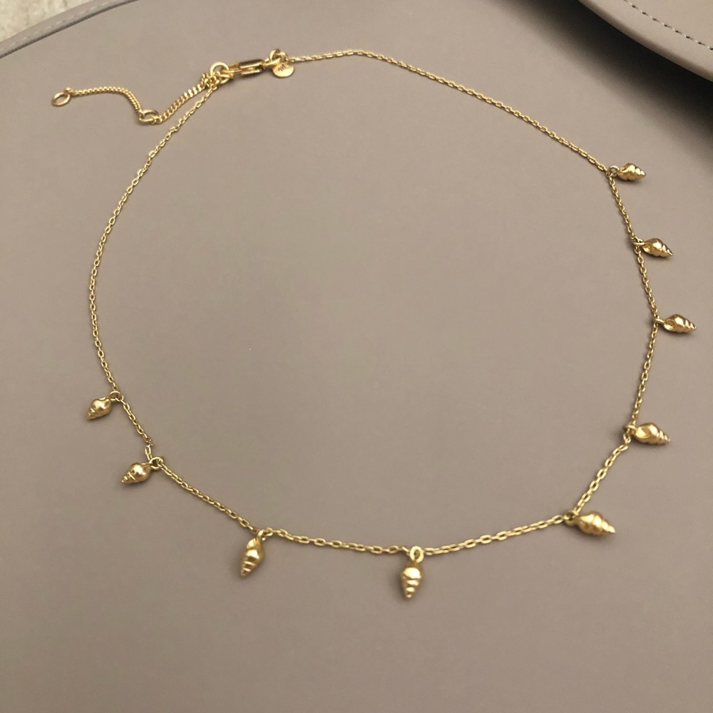 Madewell Vintage Gold Shell Necklace